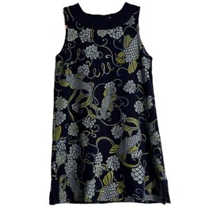 Lilly Pulitzer Blue Koi Fish Dress - Girls Size 5